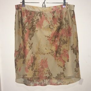 Anne Klein Floral Print Skirt
